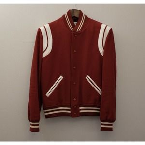 Pre-owned AW19 Saint Laurent SLP Red Wool Teddy Jacket Sz EU 46 – Hedi Slimane